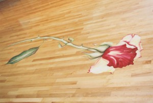 Rose on Broadmoor Aerobic Room Floor, 10 feet long