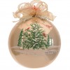 photo of hand painted ornament with snow covered trees
