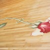 Photo of ten foot rose on floor