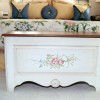 Photo of hand painted chest with flowers